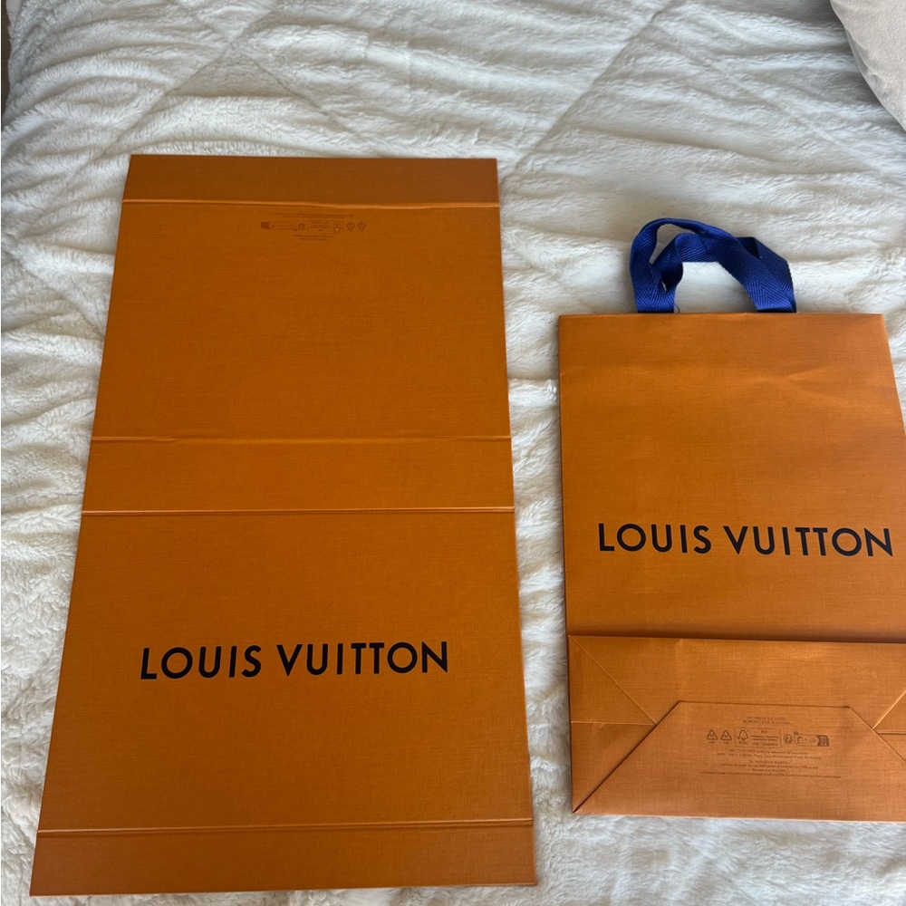 Louis Vuitton Orange Gift Bag and box